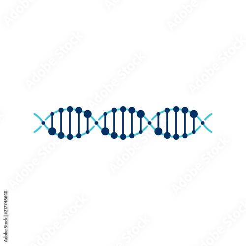 DNA helix strand vector logo element illustration