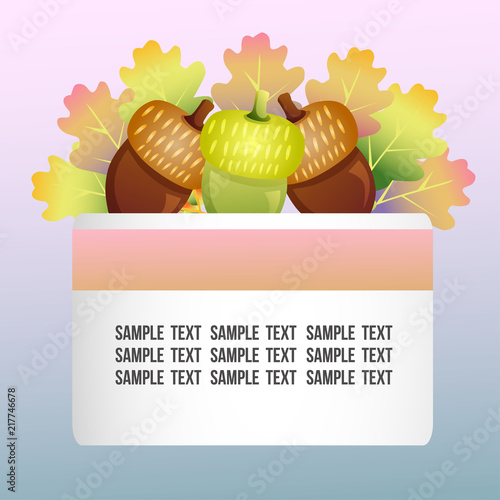 autumn theme with canary nut