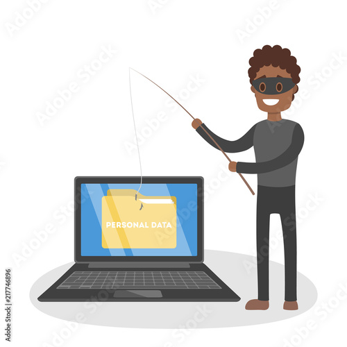 Hacker concept illustration
