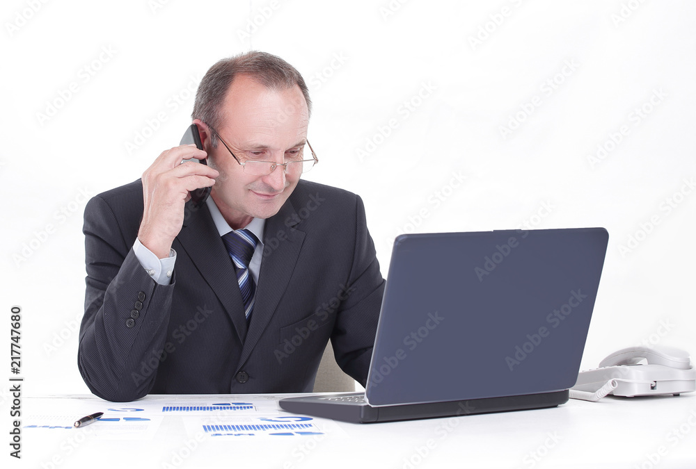 close up.businessman in the workplace in the office close up.businessman in the workplace in the office