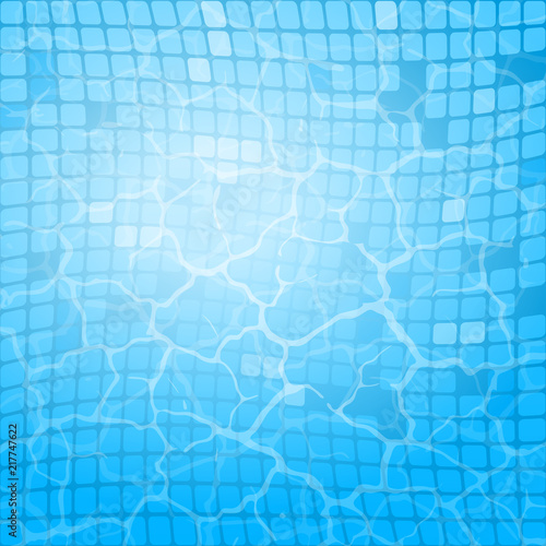Blue water pool