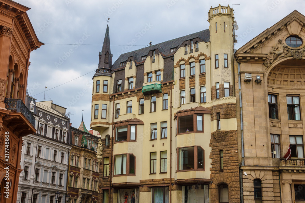 View in historic Old City, Riga, Latvia