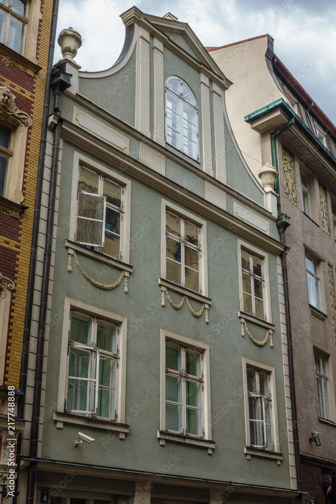 Fototapeta premium View in historic Old City, Riga, Latvia