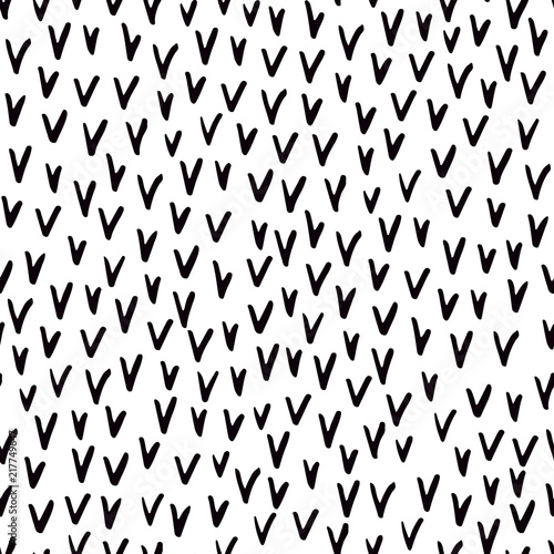 seamless pattern with doodle ticks