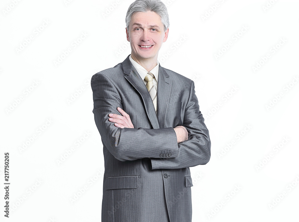 in full growth. successful modern businessman .isolated on a white in full growth. successful modern businessman .isolated on a white