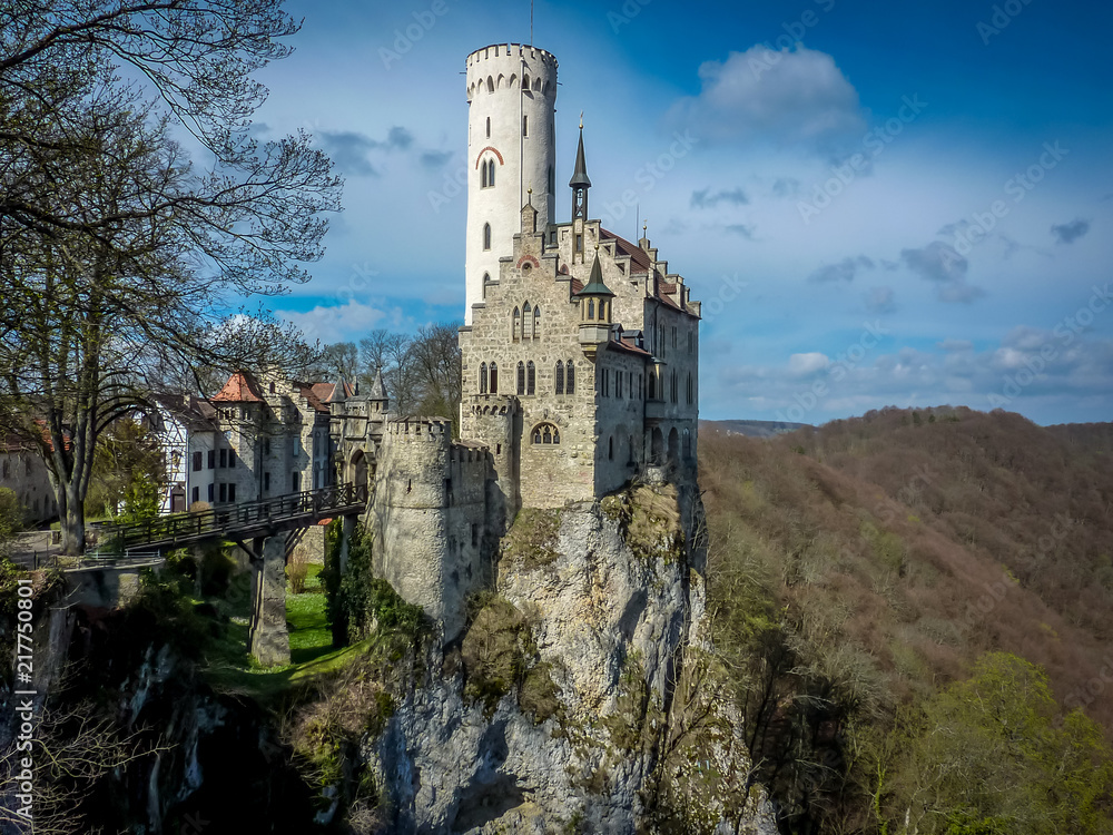 Lichtenstein Castle, the fairy tale castle of Wuerttemberg