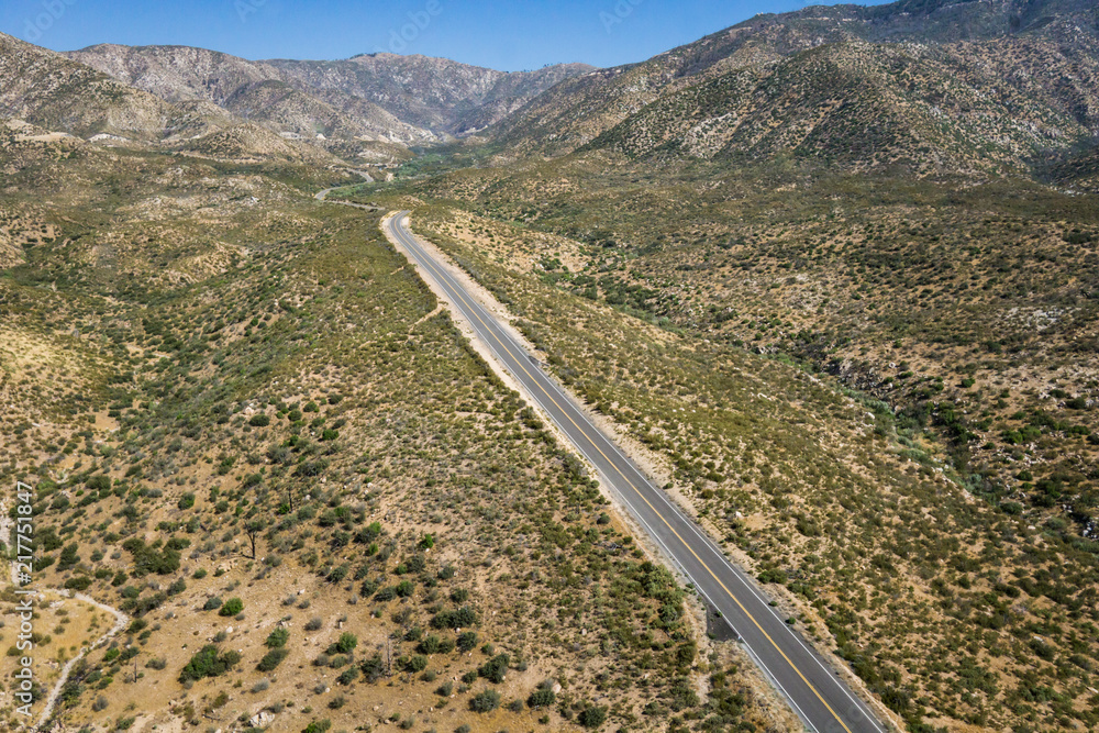 California Desert Highway in Mojave