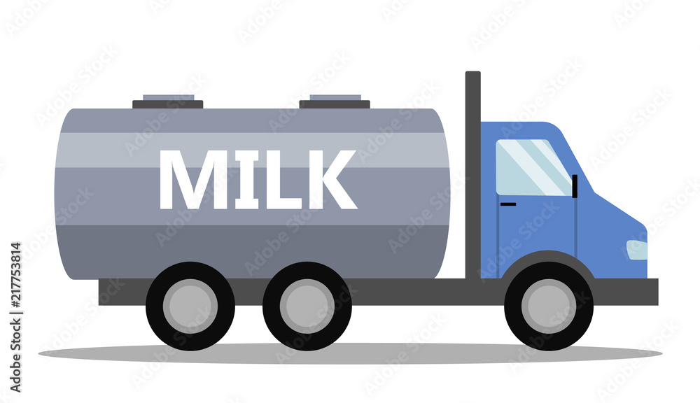 Milk truck illustration Milk truck illustration