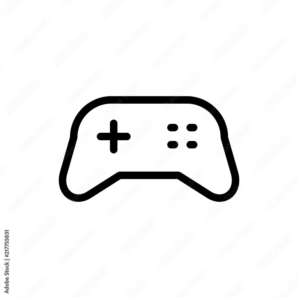 Joystick icon simple flat style outline vector Joystick icon simple flat style outline vector