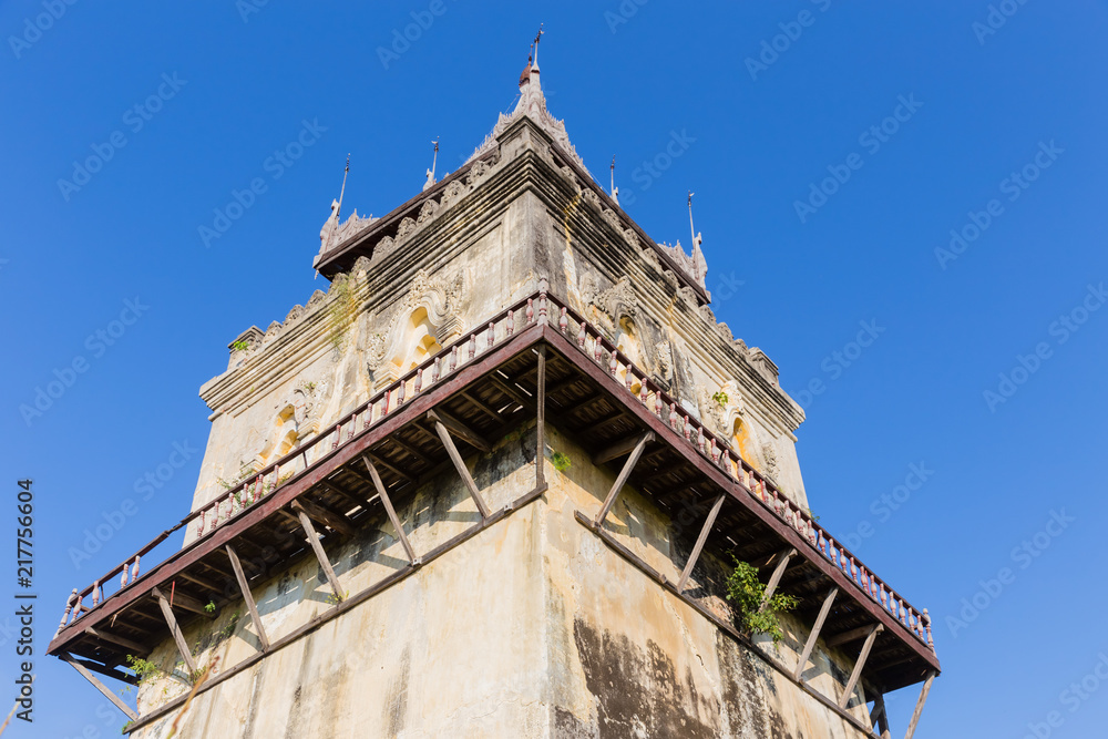Nanmyint Watch Tower In Inwa, Myanmar Nanmyint Watch Tower In Inwa, Myanmar