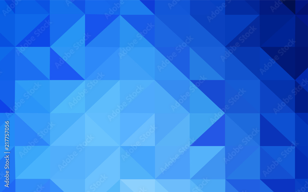 Fototapeta premium Light BLUE vector low poly layout.