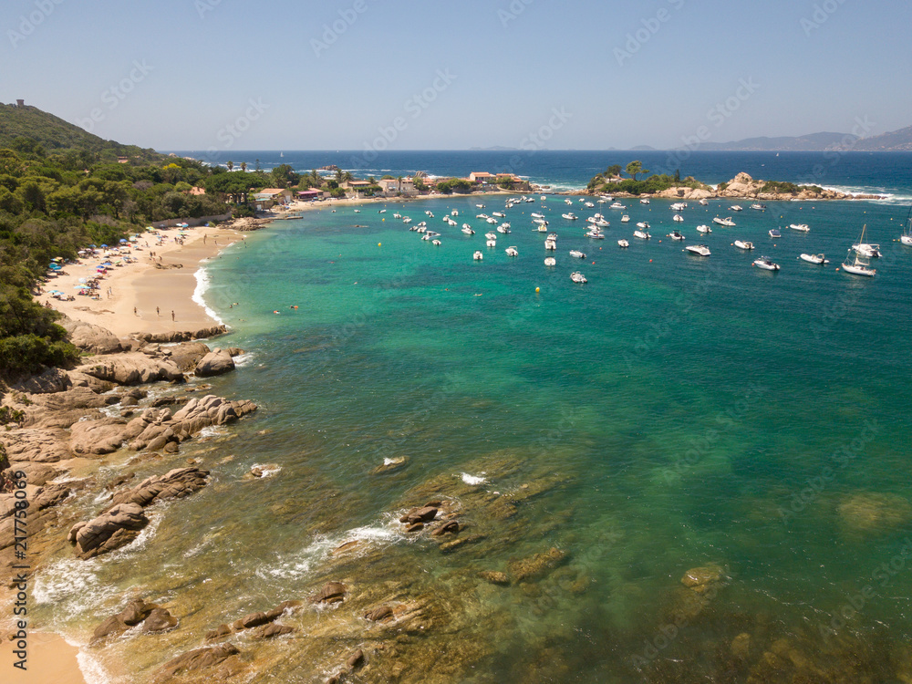 Presqu'île de l'Isolella dans le golfe d'Ajaccio en Corse du sud