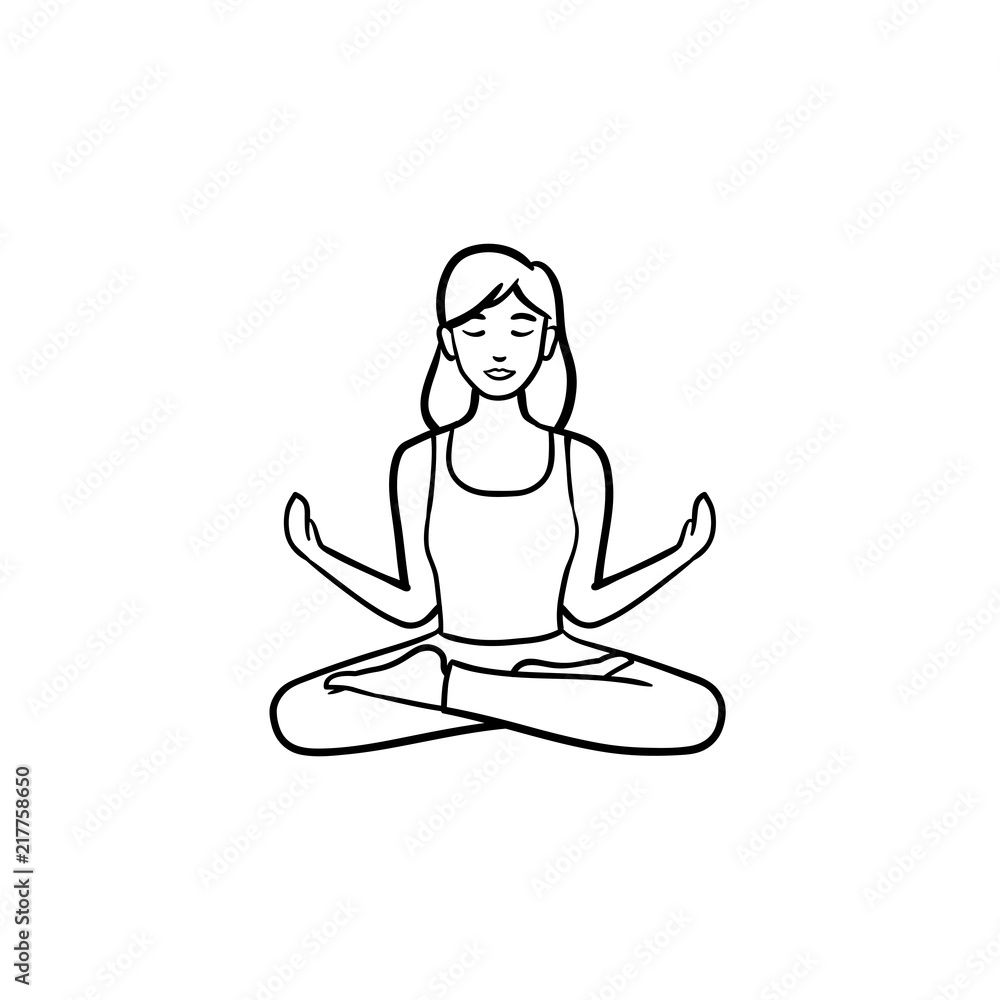 Download Woman, Meditation, Yoga. Royalty-Free Stock Illustration Image -  Pixabay