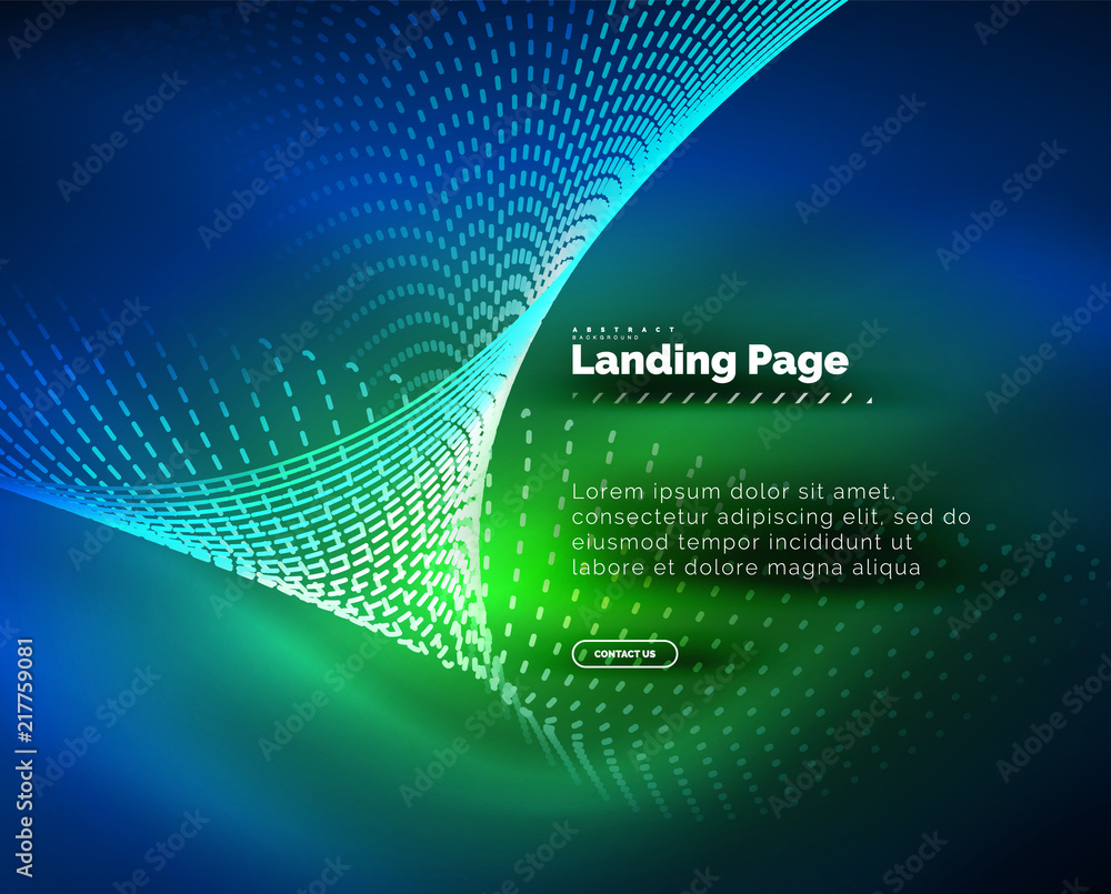 Neon glowing background for landing page Neon glowing background for landing page