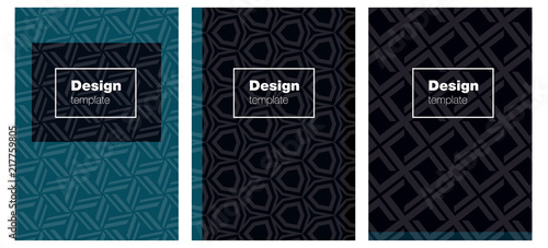 Dark BLUE vector pattern for magazines.