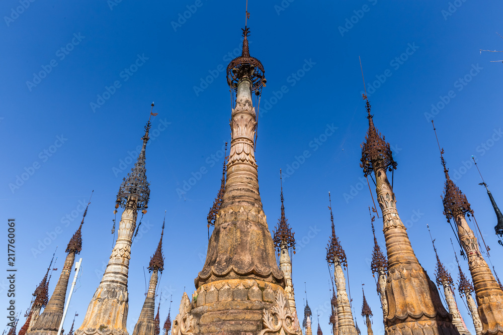 Kakku pagodas, in Myanmar