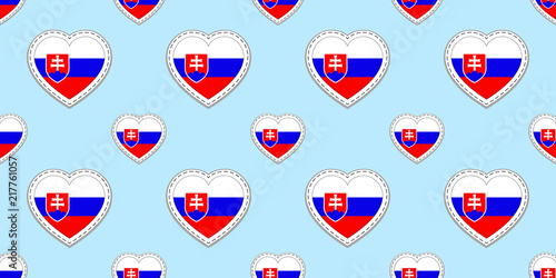 Wallpaper Mural Slovakia flags background