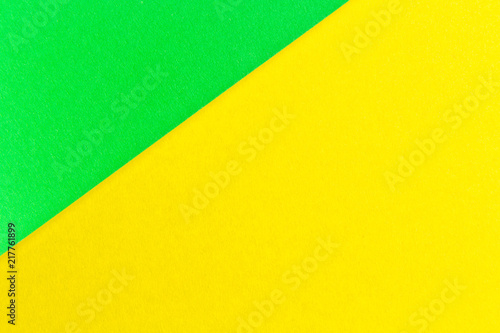 yellow and green paper texture background Color. Trending colors, geometric background of the paper. Colorful soft paper background.Pastel color.