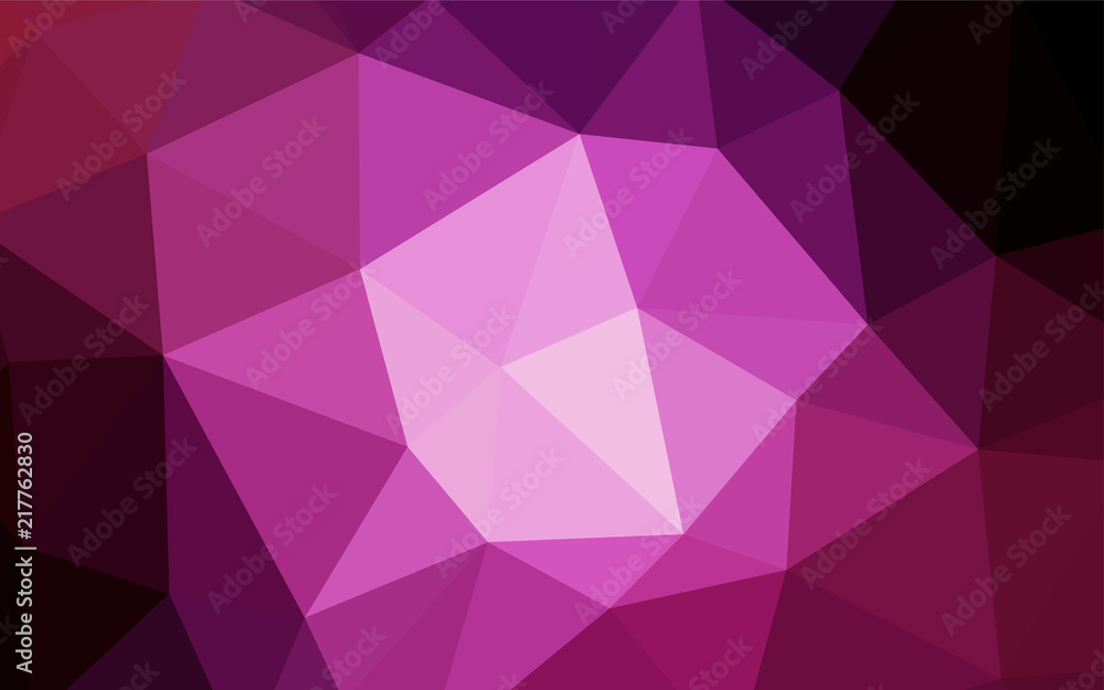 Obraz premium Dark Purple, Pink vector abstract mosaic background.