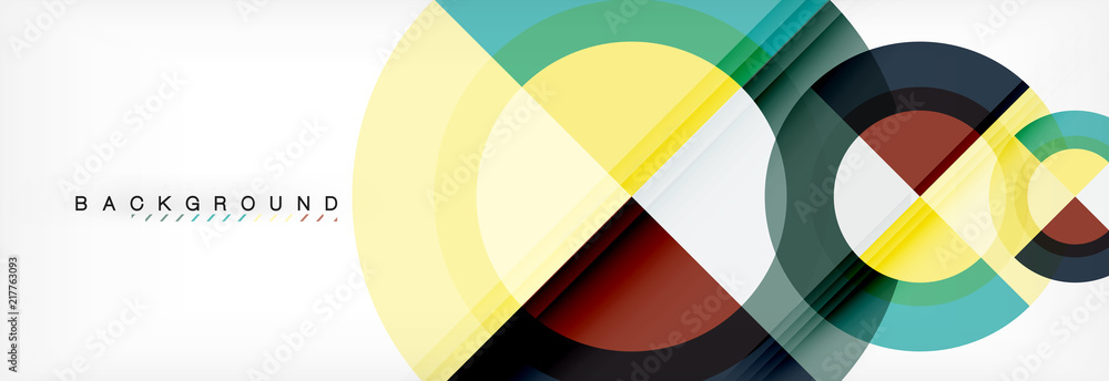 Vector circular geometric abstract background Vector circular geometric abstract background
