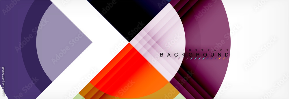 Vector circular geometric abstract background Vector circular geometric abstract background