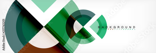 Vector circular geometric abstract background