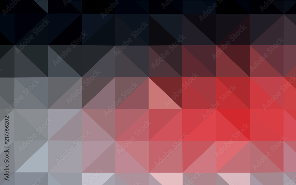 Obraz premium Dark Red vector gradient triangles template.