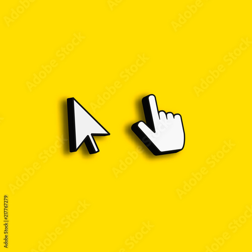 click cursor 3d icon