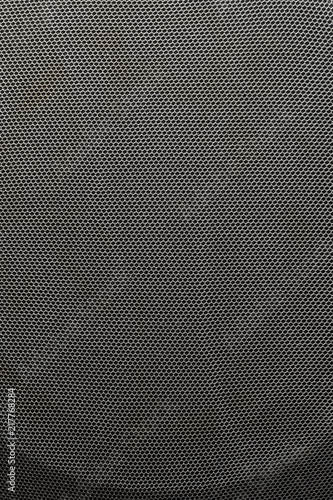 Protective fabric texture of loudspeaker. Loudspeaker background from mesh interwoven yarn