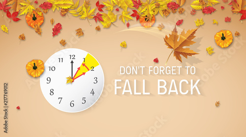 Day Light Savings Time End - Don't Forget To Fall Back.