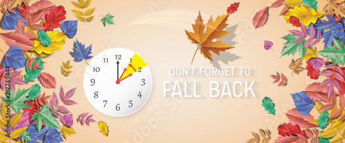 Day Light Savings Time End - Don't Forget To Fall Back.