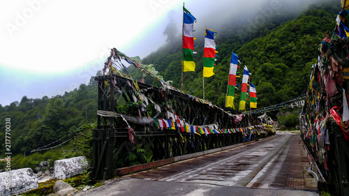 Bridge Over Teesta In North Sikkim photo