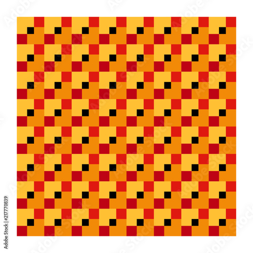 Rosso arancio texture geometrico colorato sfondo stampa tessile vettoriale