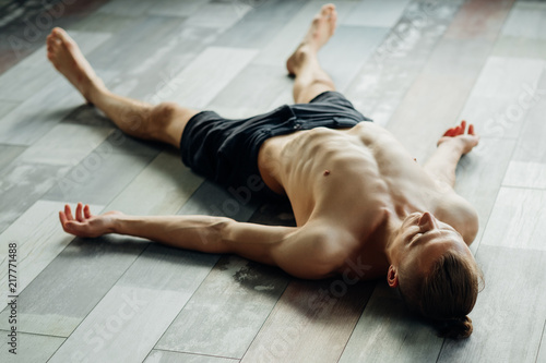 Принти на полотні yoga asanas
