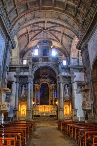 Inside Grilos Church in Porto