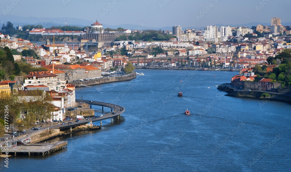 View on Douro River in Porto