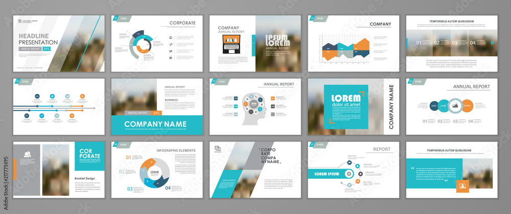 Abstract business brochure set Abstract business brochure set