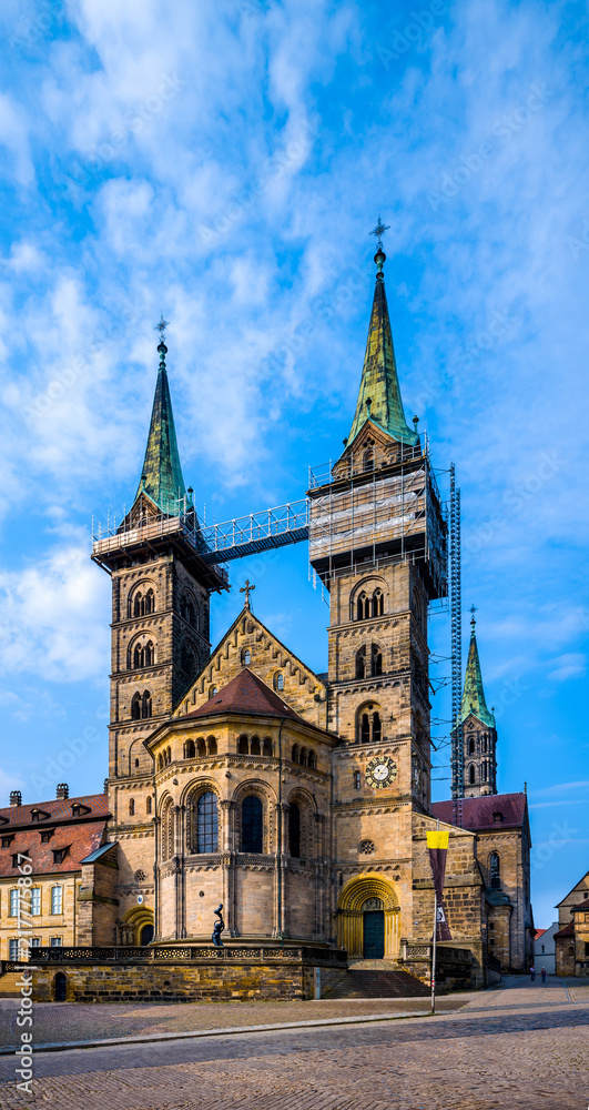 View of Bamberg cathedral, Germany.