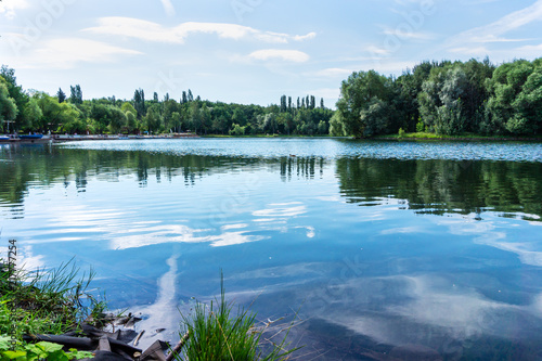 Fototapeta Naklejka Na Ścianę i Meble -  Lake in Beautiful Izmailovo park in Moscow