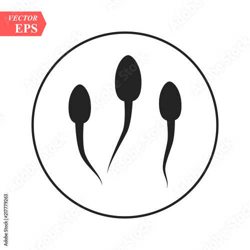 In vitro fertilisation icon. Medical, biological and healthcare concept. Artificial insemination element. Vector illustration on a white background. eps10
