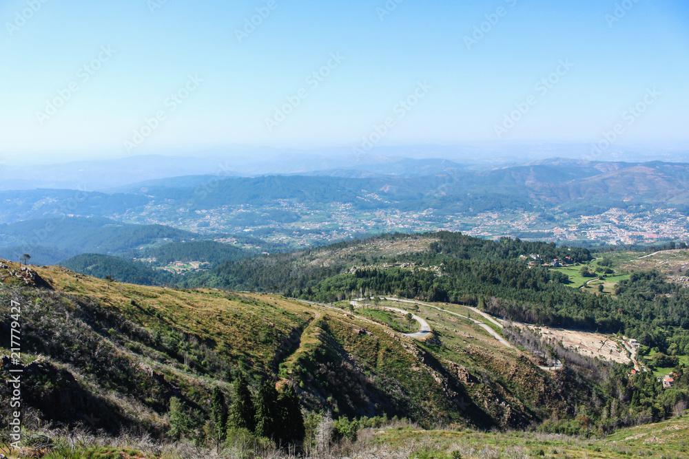 Amazing view of Serra da Freita, seen from the Observation Deck of Detrelo da Malhada in Arouca, Portugal. Amazing view of Serra da Freita, seen from the Observation Deck of Detrelo da Malhada in Arouca, Portugal.