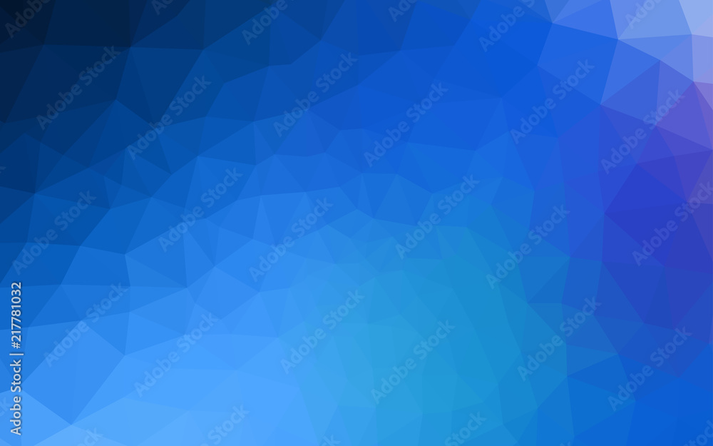 Dark BLUE vector abstract mosaic background. Dark BLUE vector abstract mosaic background.