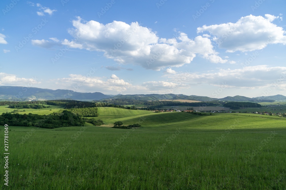 Sunrise and sunset over the hills and town. Slovakia Sunrise and sunset over the hills and town. Slovakia