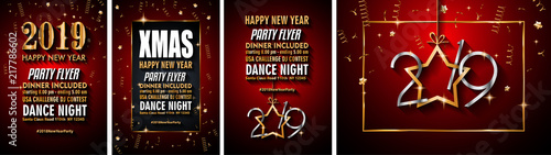 2019 Happy New Year Background for your Seasonal Flyers and Greetings Card