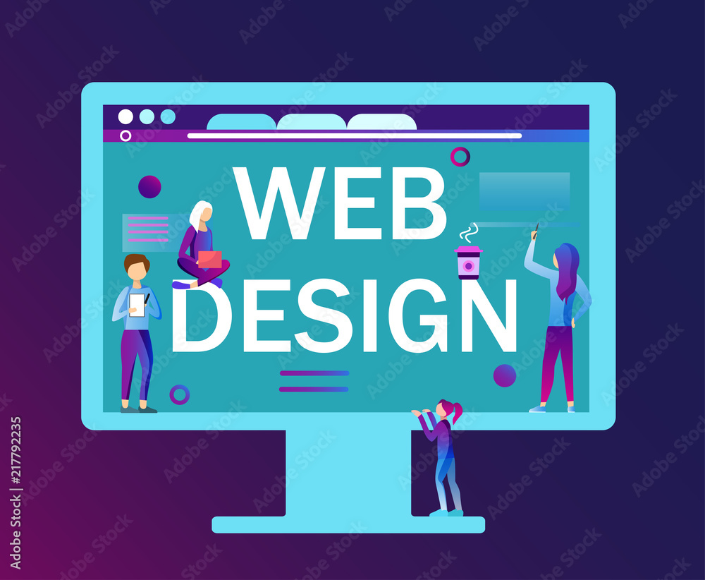 Web design. Creating new product, coding. Flat style. Web design. Creating new product, coding. Flat style.