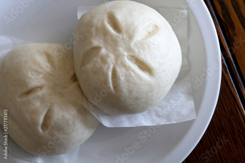 Siopao (Filipino Steamed Dumpling / Pork Bun) Overhead