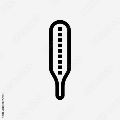 Outline temperature adjust pixel perfect vector icon