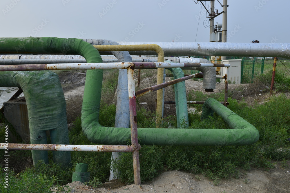 Fototapeta premium Piping and valves