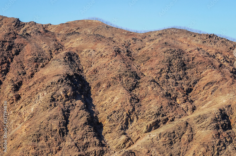 Mountains around in Taba resort town, near the northern tip of the Gulf of Aqaba