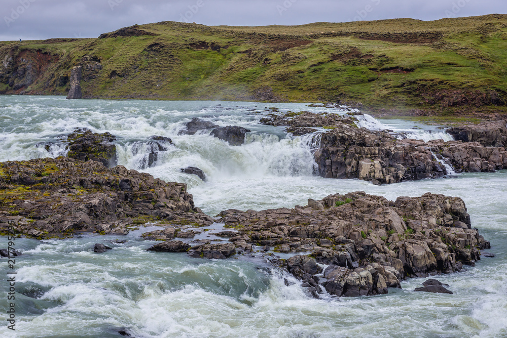 Urridafoss waterfall in south part of Iceland